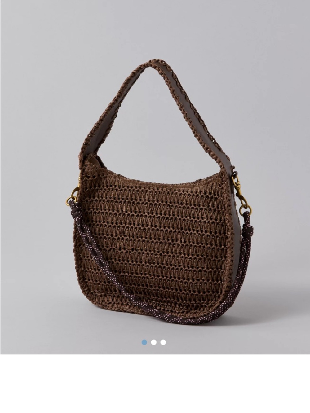 NWT American Eagle Raffia Shoulder Bag
